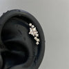 1pcs Quality Shiny Cross Zircon 316L Stainless Steel Ear Bone Nail Y2K Style Silver Color Earring for Women Cochlear Accessories - Image 7
