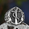 Stainless Steel Classic Bumps Signet Ring Navy Ship Shape Anels For Men Women Boat Jewelry Party Gift - Image 6