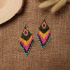 Seed Beads Earrings Hand Weaving Beaded Simplicity Colour Retro Bohemia Geometry Alloy Ma'am Tassel Earrings - Image 13