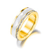 Titanium Steel and Ceramic Ring with Cubic Zirconia in US Sizes 6 to 9 - Image 12