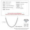 Bubble-Style Clear Stone Necklace with 3 mm Accents and 45 cm to 50 cm Chain - Image 10