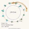 Crushed Stone Freshwater Pearl Stainless Steel Women's Bracelet Foot Chain Romantic Jewelry Gift - Image 2