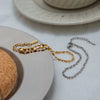 Minimalist Gold Color Plated Stainless Steel Elliptical Bead Chain Chain Bracelet Stackable Bracelet Women's Acc - Image 3