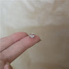 Sell Silver Squre Green Hoop Earrings for Women Silver Ear Studs Initial Earrings - Image 7