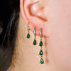 2PCS Stainless Steel Water Drop Pendant Earrings for Women Simple CZ Zircon Small Hoop Earring Cartilage Piercing Jewelry - Image 2