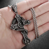 Vintage Gothic Snake Coiled Demon Skull Pendant Necklace for Men Boys Rock Party Halloween Jewelry Gift - Image 7