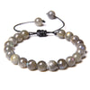 8MM Stone Bead Braid Bracelets Minimalist Carnelian Agates Jades Gem Woven Bangle Jewelry Gift For Women Men - Image 45