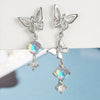Silver Hollow Butterfly Stud Earrings For Women Jewelry Accessories Prevent Allergies - Image 39