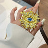 French Retro Unique Personality Exaggerated Eyes And Earrings Pearl Rhinestone Tassel Earrings Women's Jewelry Party Accessories - Image 12