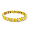 Colorful Enamel Heart Bead Bracelet with Elastic Fit in Multiple Colors - Image 22