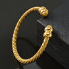Stainless Steel Gold Color Wire Knot Bracelet Hip Hop Women Men Open Cuff Bangle Pulseira Bileklik Jewelry Gifts - Image 12