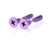Stainless Steel Screw Stud Earrings in Colorful Finishes 1 Pair - Image 12