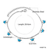 Blue Stone Anklets for Women Bracelet on Leg Stainless Steel Women's Chain Anklets Wedding Party Jewelry - Image 13