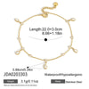 Cubic Zircon Geometric Pendant Anklet Chain Women's Gold Pvd Plated Stainless Steel Beach Jewelry Gifts - Image 9
