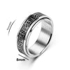 Viking Celtic Knot Rune Rings For Men Rotating Stainless Steel Relife Spinning Ring Antiestres - Image 9
