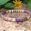 Colorful Tila Bead Bracelet with Contrasting Patterns - Image 30