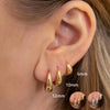 Minimalist Huggie Hoop Earrings in Stainless Steel 6mm to 14mm - Image 7