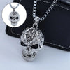 Vintage Hip Hop Evil Skull Necklace Metal Skull Pendant Collar Gothic Skull Chain Skull Men and Women Punk Style Jewelry - Image 3