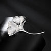 Ginkgo Leaf Brooches Enamel Plant Corsage for Women Girls Suit Collar Clip Clothing Accesories Pins Wedding Party Jewelry Gifts - Image 3