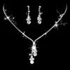 Rhinestone Necklace and Drop Earring Set in Multiple Color Styles - Image 12