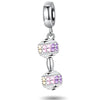 Lastfire Silver Alpaca Rainbow Global Travel Plan Charms Bracelet Bangle Making Gift Jewelry - Image 11