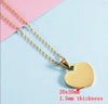 10Pcs/Lot Mirror Polish 20/25mm Heart Pendant Necklace Stainless Steel Cross Chain Necklace For Mens Women's Trends Jewelry - Image 10