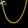 Stainless Steel Layered Chain Necklace with Rope or Box Chain Styles and 40 cm to 60 cm Length Options - Image 19