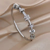 Greatera Colorful Rhinestone Ring Buckle Cut Pattern Bamboo Joint Bracelet Classic Creative Stainless Steel Colorfast Bangles - Image 9