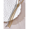 Statement Stainless Steel Snake Chain Knot Long Chest Bib Necklace Metal Stain Less Jewelry - Image 3