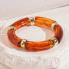 Multi-style Leopard Print Bamboo Tube Acrylic Stretchy Bracelets for Women Men Retro Resin Beaded Bangles Stack Jewelry Gift K1 - Image 17