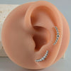1pcs Titanium CZ Horse eye Flower Cartilage Earring Stud 16G Internally Threaded Sun Helix Ear Tragus Piercing Jewelry - Image 6