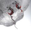 Red Moon Gem Asymmetric Earrings Personality Hip-pop Gothic Dark Ear Pendants Tassel Chain Eardrop Ear Buckle Jewelry Accessory - Image 6