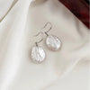 Silver Drop Earrings Baroque Shape Freshwater Pearl Earrings for Women - Image 7