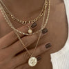 Vintage Pearl Necklace Ladies Double Chain Small Love Pendant Necklace Jewelry Gift - Image 7