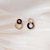 Cool Black Color Flower Drop Earrings for Women Geometry Round Heart Leaf Butterfly Crystal Party Jewelry Summer Gift - Image 22