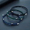 Simple Style Men Women Bracelet 3mm Durable Marine Rope With Polished Steel Closure Jewelry Summer Beach Gifts - Image 4