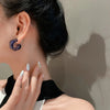 Korean Clear Acrylic Geometric C-shaped Hoop Earrings for Women Girls Trends Hanging Earrings Party Travel Jewelry Gift - Image 3