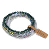 Faceted Glass Bead Stretch Bracelet in Multiple Colors - Image 15