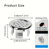 4 Plastic Bathroom and Kitchen Sink Overflow Cover Rings, Replaceable Chrome Hole Round Drain Covers - Image 3