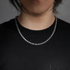 Uwin Iced Shinning Star Tennis Chain Necklace for Women 6mm Prong Setting Cubic Zirconia Chain Choker Jewelry for Gift - Image 2