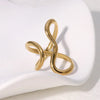Silver Open Rings for Women Men Couple Handmade Irregular Lines Ring Party Jewelry Prevent Allergy Gift - Image 12