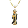 Santa Muerte Necklace Figaro Chain Santisma Muerte Pendant Men's/Women's Necklace - Image 3