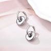 Stainless Steel Round Star Moon Heart Pendant Hoop Earrings for Women Classic Y2K Jewelry Gold Silver Color Earring - Image 19