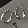 Silver Needle Piercing Big Circle Hoop Earring For Women Girls Lovely Party Wedding Gifts Jewelry - Image 3