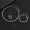 Wave Style Jewelry Sets for Women Claw Chain Zircon Choker Necklace Earrings Bracelet Bridal Wedding Party Jewelry Sets - Image 4