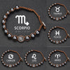 Hand Knitted 12 Zodiac Bracelets Hematite Stainless Steel Leo Libra Bracelet Couples Friendship Gifts Bracelets Jewelry - Image 1