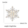 Rhinestone Snowflake Brooch Pin for Christmas and Holiday Outfits - Image 10