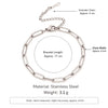5Pcs Stackable Bracelets Women Stainless Steel Gold Plated Box/Paperclip/Beaded Link Chain Bracelet Jewelry - Image 19