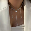 Minimalist Imitation Pearl Tassel Necklace - Image 14