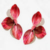 Large Metal Flower Enamel Petal Post Earrings For Women Jewelry Romantic Holiday Accessories Styles - Image 7